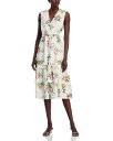 【送料無料】 コビーハルペリン レディース ワンピース トップス Violet Sleeveless Floral Midi Dress White Multi