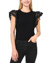 【送料無料】 セセ レディース シャツ トップス Ruffled Top Rich Black(4)