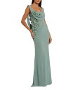 【送料無料】 マックダガル レディース ワンピース トップス Sleeveless Jersey Cowl Neck Gown With Beading Sag...