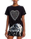 【送料無料】 サンク セプト レディース Tシャツ トップス Love Letter Crewneck Tee Black/White