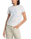 【送料無料】 リダン レディース Tシャツ トップス Snoopy Surfs Classic Tee Vintage White