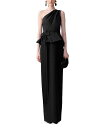 【送料無料】 キャロライナヘレラ レディース ナイトウェア アンダーウェア One Shoulder Column Gown Black