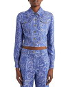 【送料無料】 エトロ レディース ジャケット・ブルゾン アウター Printed Denim Jacket Multicolour