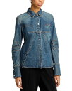 【送料無料】 ヘルムート ラング レディース シャツ トップス Slim Denim Shirt Tinted Vintage