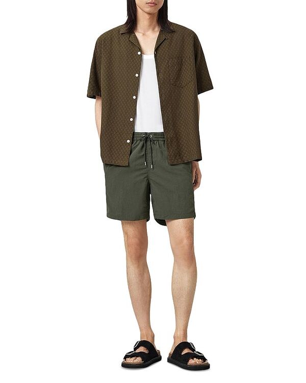 【送料無料】 オールセインツ メンズ ハーフパンツ・ショーツ 水着 Warden Nylon Regular Fit Swim Trunks Kombu Green