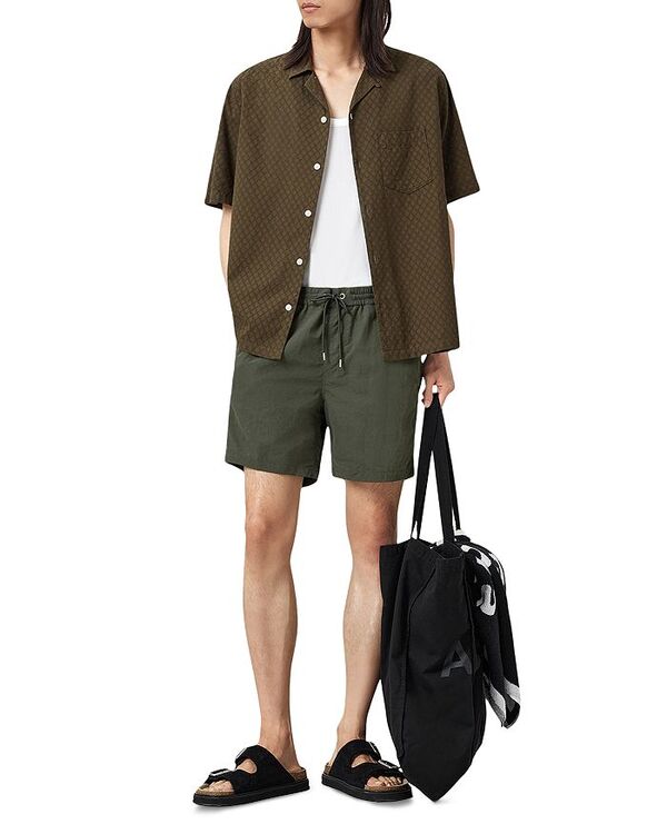 【送料無料】 オールセインツ メンズ ハーフパンツ・ショーツ 水着 Warden Nylon Regular Fit Swim Trunks Kombu Green