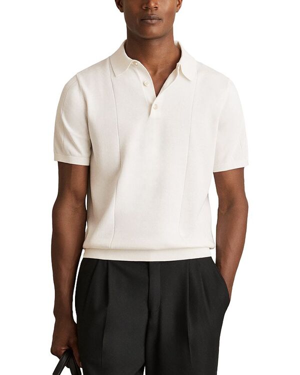 【送料無料】 レイス メンズ ポロシャツ トップス Asher Regular Fit Knit Polo Off White