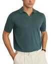 【送料無料】 レイス メンズ ポロシャツ トップス Dutchie Regular Fit Knit Merino Wool Polo Orion Blue