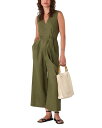 【送料無料】 ホイッスルズ レディース ジャンプスーツ トップス Belted Seamed Linen Jumpsuit Khaki