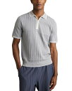 【送料無料】 レイス メンズ ポロシャツ トップス Jarvis Cable Knit Polo Shirt Soft Blue