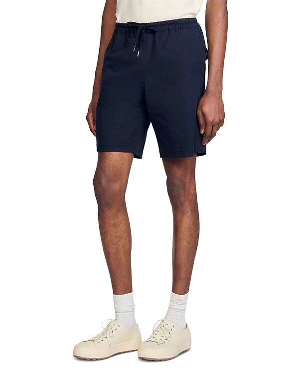 【送料無料】 サンドロ メンズ ハーフパンツ・ショーツ ボトムス Men's New Gamma Regular Fit Cotton Blend Shorts Midnight Blue