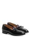 【送料無料】 ヴァレンティノ メンズ スリッポン・ローファー シューズ Men's Leather Tassel Loafers Black