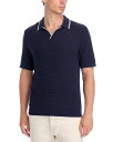 【送料無料】 メイドウェル メンズ ポロシャツ トップス Regular Fit Tipped Johnny Collar Mesh Polo Ink