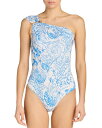 【送料無料】 ヴェルサーチ レディース 上下セット 水着 Barocco Safety Pin One Piece Swimsuit Eggshell+b