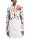 【送料無料】 ジェイソン ウー レディース シャツ トップス Burnt Floral Print Blouse Sand/Pink Ginger
