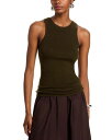 【送料無料】 コー レディース タンクトップ トップス Fine Cashmere Tank Top Olive