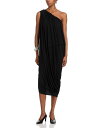 【送料無料】 コー レディース ワンピース トップス Jersey Draped Midi Dress Black