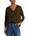 【送料無料】 コー レディース ニット・セーター アウター Cashmere V Neck Sweater Olive