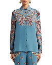 【送料無料】 エトロ レディース シャツ トップス Printed Silk Shirt Print On B