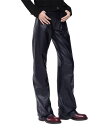 【送料無料】 ラバンヌ レディース カジュアルパンツ ボトムス Leather Straight Leg Pants Black