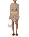 【送料無料】 ラバンヌ レディース カーディガン アウター Metallic Cropped Cardigan Gold