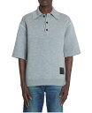 【送料無料】 ランバン レディース ポロシャツ トップス Oversized Wool Polo Shirt Steel