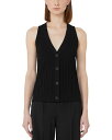 【送料無料】 マックスマーラ レディース シャツ トップス Bimba V Neck Button Front Top Black