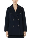 【送料無料】 マックスマーラ レディース コート アウター Caban Pea Coat Midnightbl