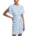 【送料無料】 ヴィクトリア ベッカム レディース ワンピース トップス Gather Waist Mini Dress - Exclusive Cloud/Bl...