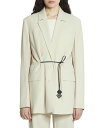 【送料無料】 ランバン レディース ジャケット・ブルゾン アウター Belted Wool Blend Jacket Mastic