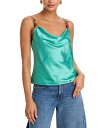 【送料無料】 ラジャンス レディース タンクトップ トップス Luxe Buckle Strap Silk Cowl Neck Tank Top Sage La...