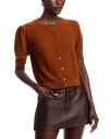 【送料無料】 フレーム レディース カーディガン アウター The Cashmere Pointelle Cardigan Chestnut