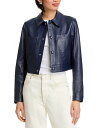 【送料無料】 フレーム レディース ジャケット・ブルゾン アウター The Small Leather Slim Fit Jacket Dark Indigo