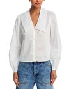 【送料無料】 フレーム レディース シャツ トップス The Eyelet Sailor Silk Blouse White
