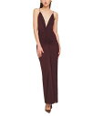 【送料無料】 ロニーコボ レディース ワンピース トップス Anya Plunge Neck Ruched Maxi Dress Basalt