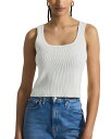 【送料無料】 デレクラムテンクロスバイ レディース タンクトップ トップス Sain Ribbed Sweater Tank Top Blanc De Blan...