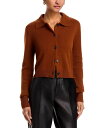 【送料無料】 フレーム レディース カーディガン アウター Shrunken Cashmere Cardigan Sweater Chestnut