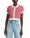 【送料無料】 サンク セプト レディース カーディガン アウター Adalee Cropped Cardigan Red/ Ivory