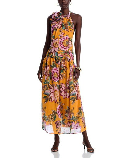 【送料無料】 ファーム レディース ワンピース トップス Wonderful Bouquet Maxi Dress Wonderful Bouquet Orange 【送料無料】 ファーム レディース ワンピース トップス Wonderful Bouquet Maxi Dress Wonderful Bouquet Orange