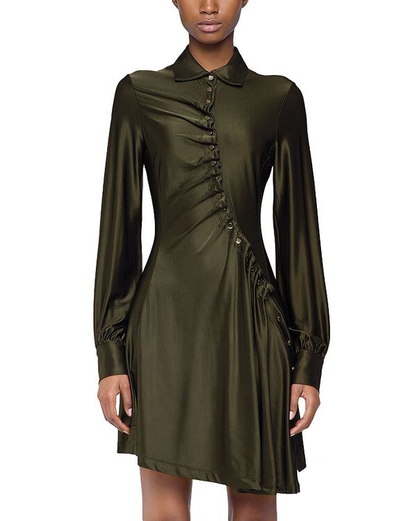 ラバンヌ レディース アンダーウェア ナイトウェア Rabanne Robe Short Dress Khaki カーキ