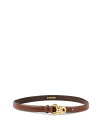 【送料無料】 サンドロ レディース ベルト アクセサリー Women's Slim Leather Belt Brown(4)