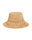 【送料無料】 ハットアタック レディース 帽子 アクセサリー Packable Raffia Bucket Hat Natural