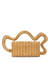【送料無料】 カルト ガイア レディース クラッチバッグ バッグ Elsa Rattan Clutch Natural