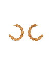 【送料無料】 カルト ガイア レディース ピアス・イヤリング アクセサリー Akira Green Beaded C Hoop Earrings in Gold Tone Tan