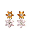 【送料無料】 アクア レディース ピアス・イヤリング アクセサリー Flower Drop Earrings 1.8"L - Exclusive Multi