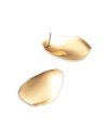 【送料無料】 アクア レディース ピアス・イヤリング アクセサリー Sculptural Drop Earrings in Gold Tone - Exclusive Gold