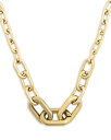 【送料無料】 アクア レディース ネックレス・チョーカー・ペンダントトップ アクセサリー Shashi Chain Link Necklace 14"- 17" - Exclusive Gold