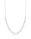 【送料無料】 アクア レディース ネックレス・チョーカー・ペンダントトップ アクセサリー Charm Necklace in Sterling Silver or Gold Plated Sterling Silver 16"-18"- Exclusive Silver