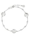 【送料無料】 エティカ レディース ブレスレット・バングル・アンクレット アクセサリー Santorini Cubic Zirconia Shell Ankle...