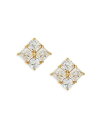 【送料無料】 ナディール レディース ピアス・イヤリング アクセサリー Cubic Zirconia Cluster Stud Earrings in 18K Gold Plated Gold